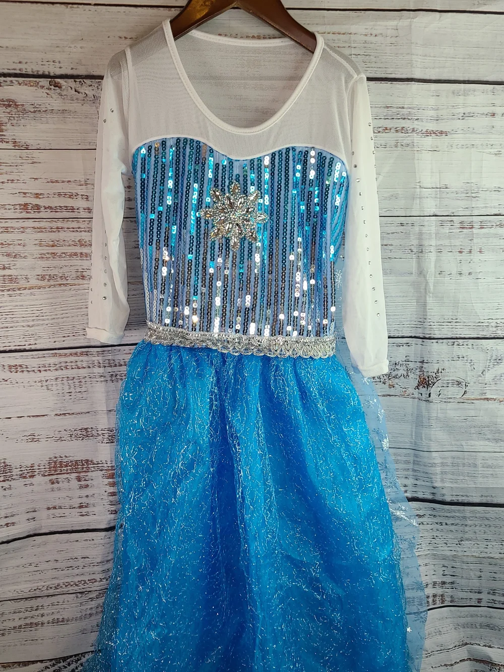 Elsa Dress Frozen Blue Dress size M (5-6)